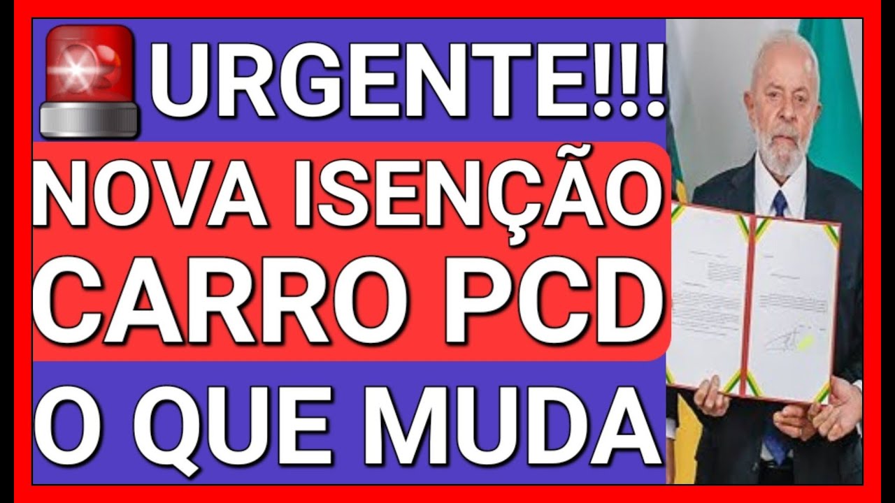🚨TODO PCD PRECISA SABER: NOVA ISEN&Ccedil;&Atilde;O DO CARRO PCD... E AGORA?!