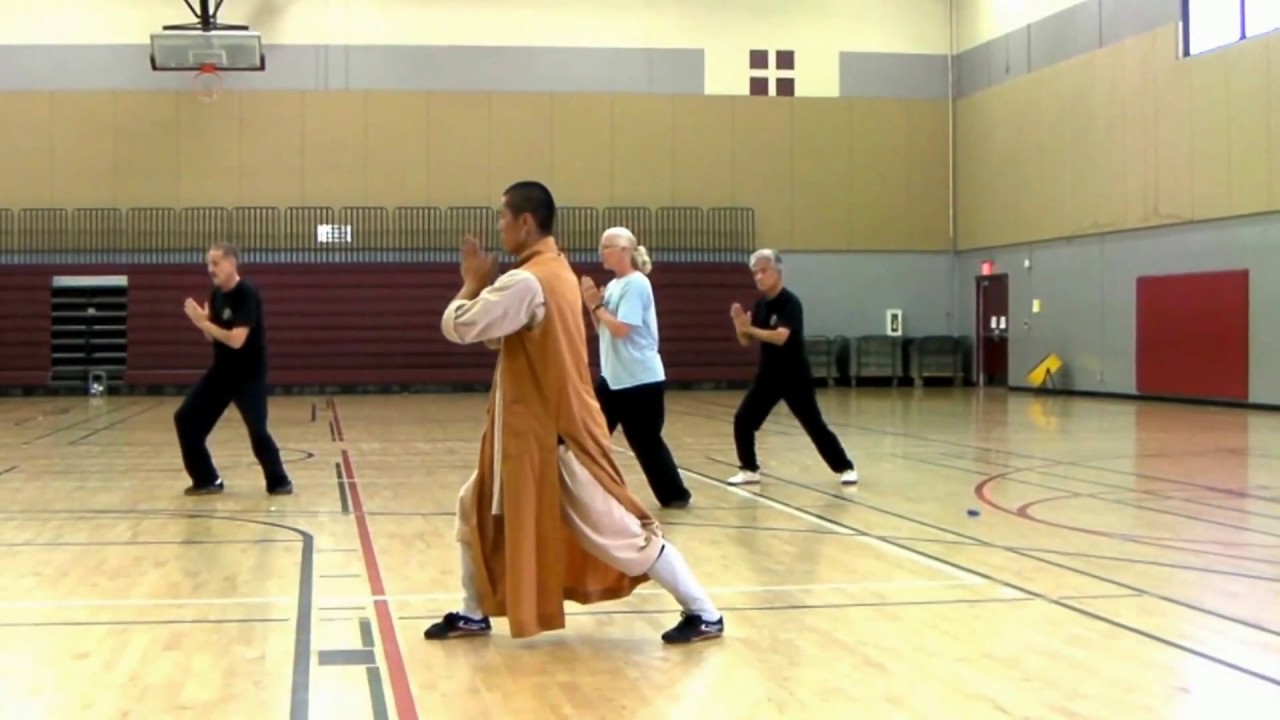 Shaolin Chan Gong Rou Quan with Master Shi Yan Hong  and his students at Shaolin Warrior Academy