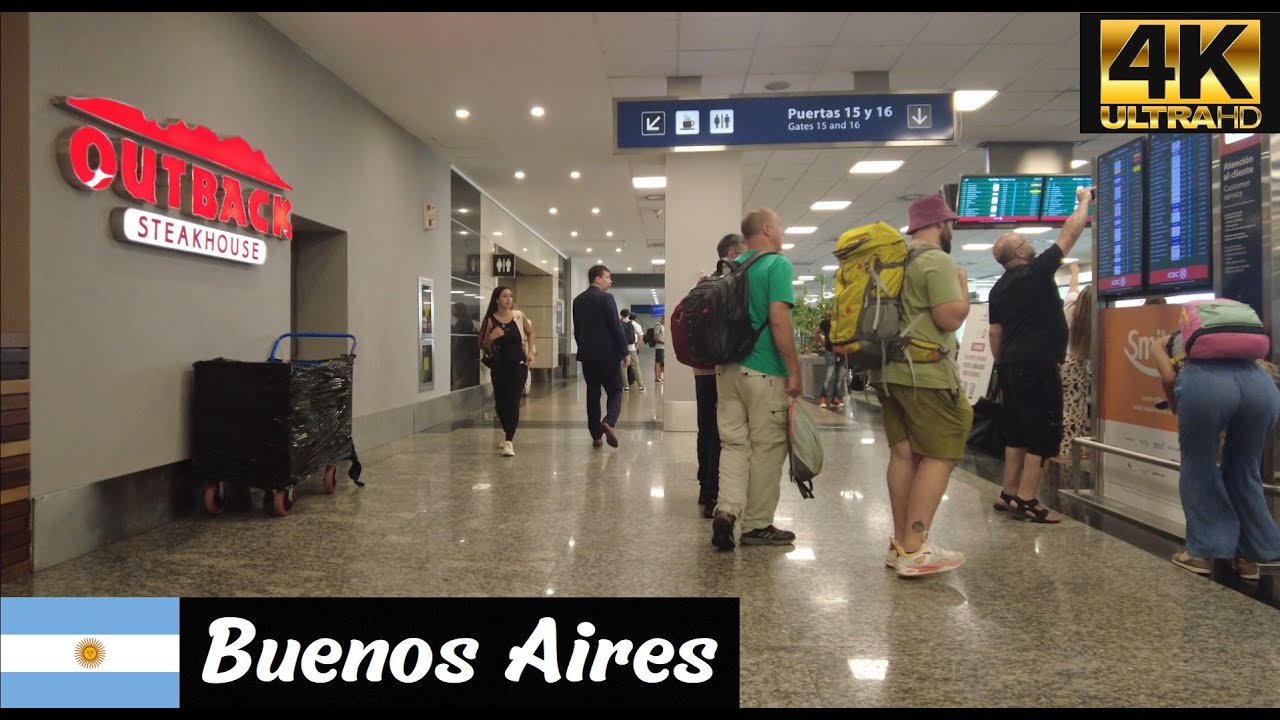 Inside Aeroparque Jorge Newbery Airport | Buenos Aires | Argentina 4K