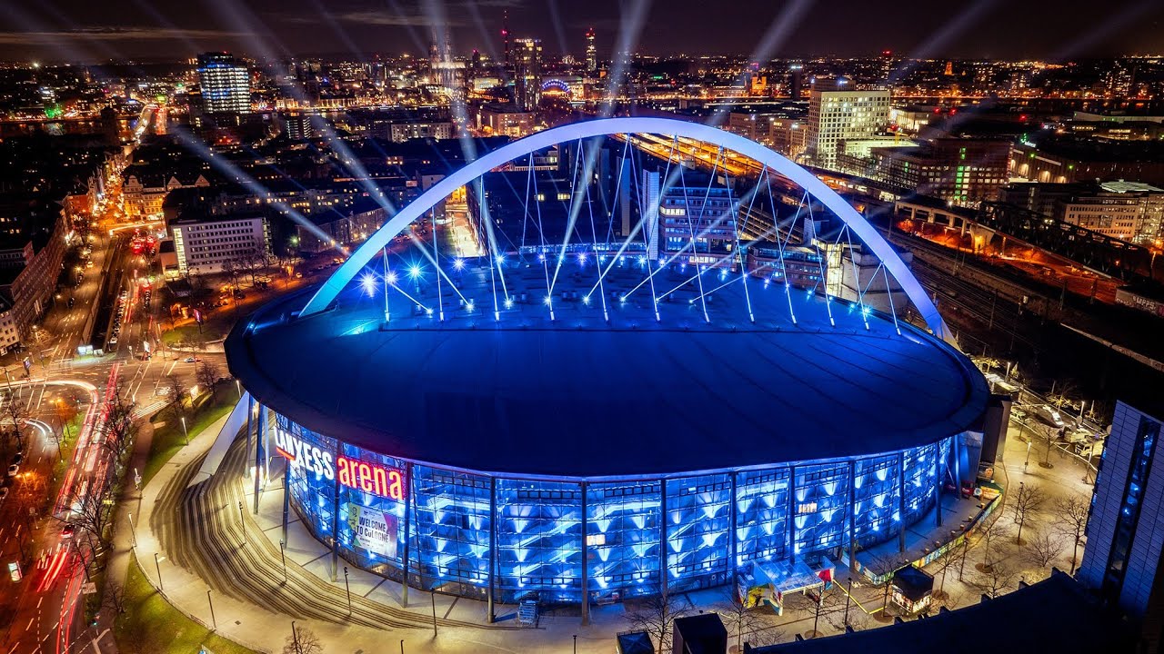 LANXESS arena - Laser and Light Illumination during Men's EHF EURO 2024