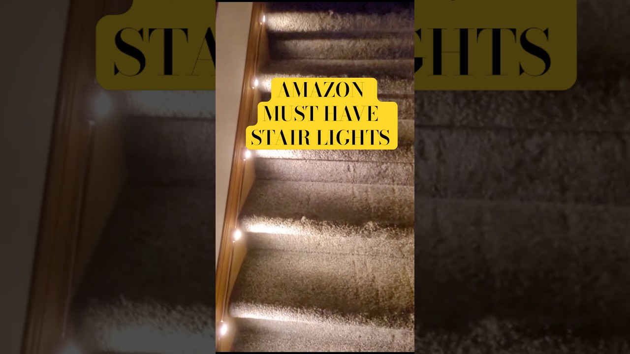 Innovative motion-sensing lights for carpeted stairs #amazonfinds #amazonmusthaves #homedecor