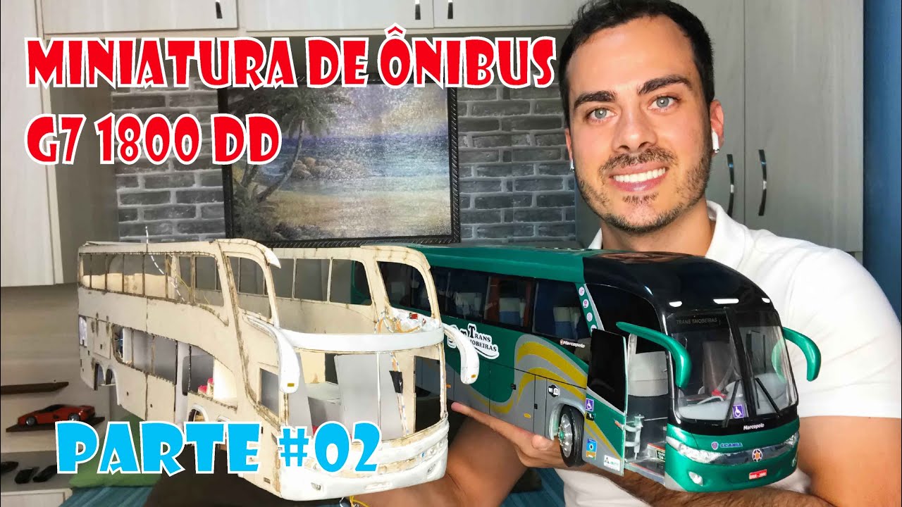 MINIATURA DE ÔNIBUS G7 1800 DD PAPEL PANAMÁ PARTE #02