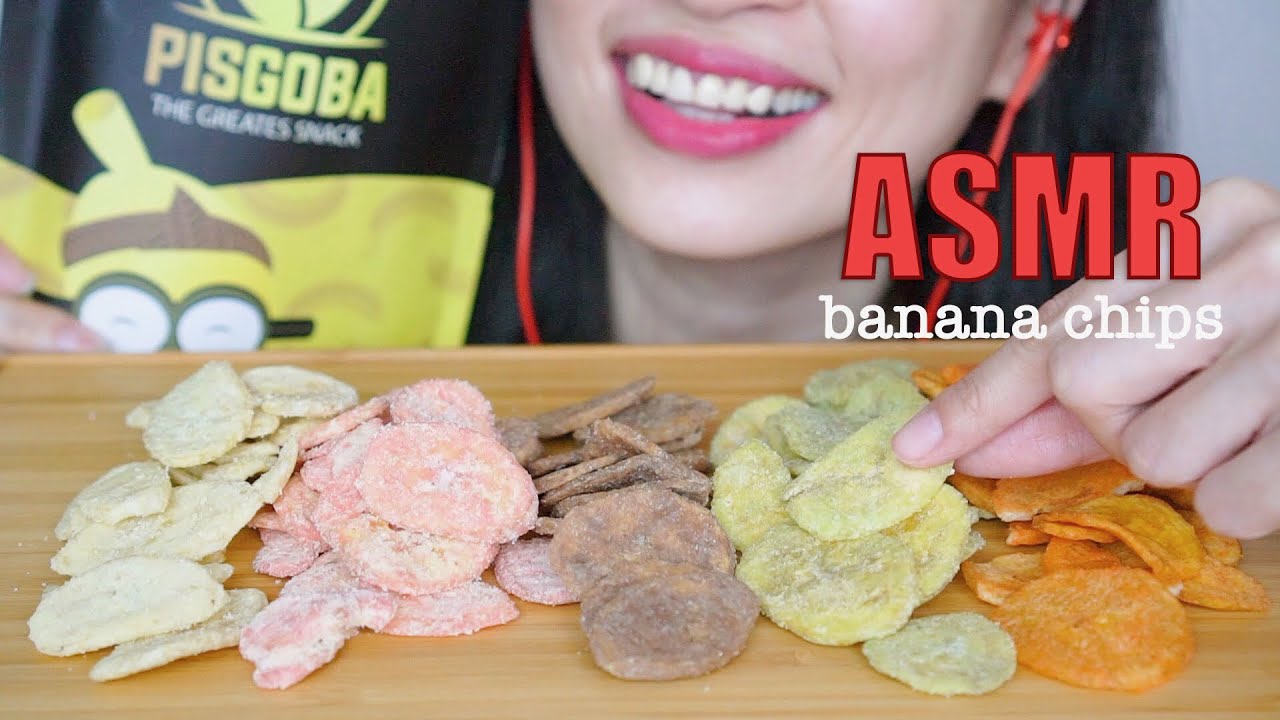 ASMR EATING SOUND BANANA CHIPS - PISGOBA | NO TALKING
