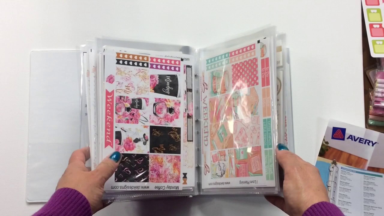 PLANNER STICKER STORAGE