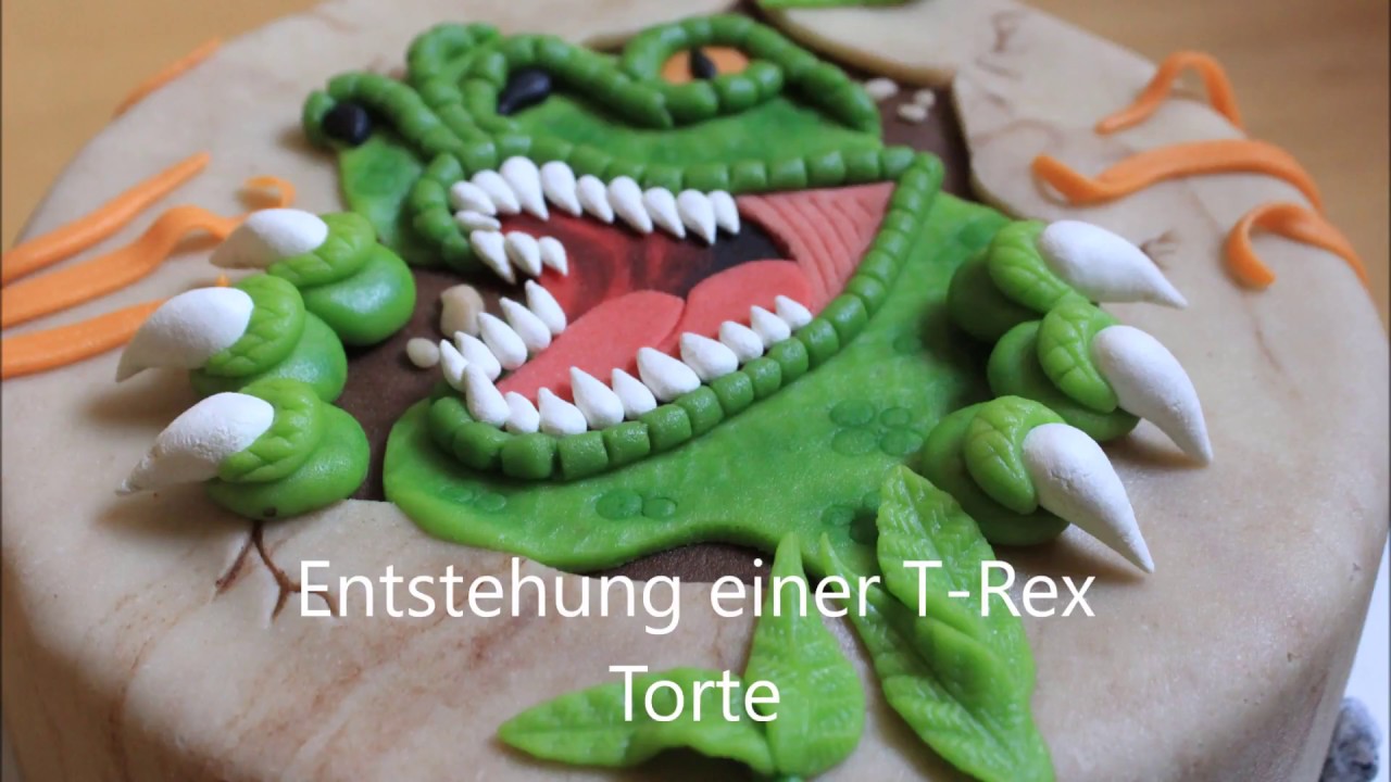 Entstehung einer T-Rex Dino Torte, Cake Tutorial