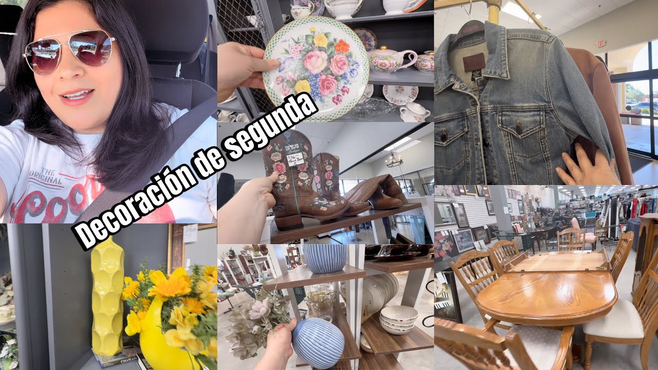 De todo en esta tienda de segunda mano muy buena decoración ropa zapatos 👠🌺