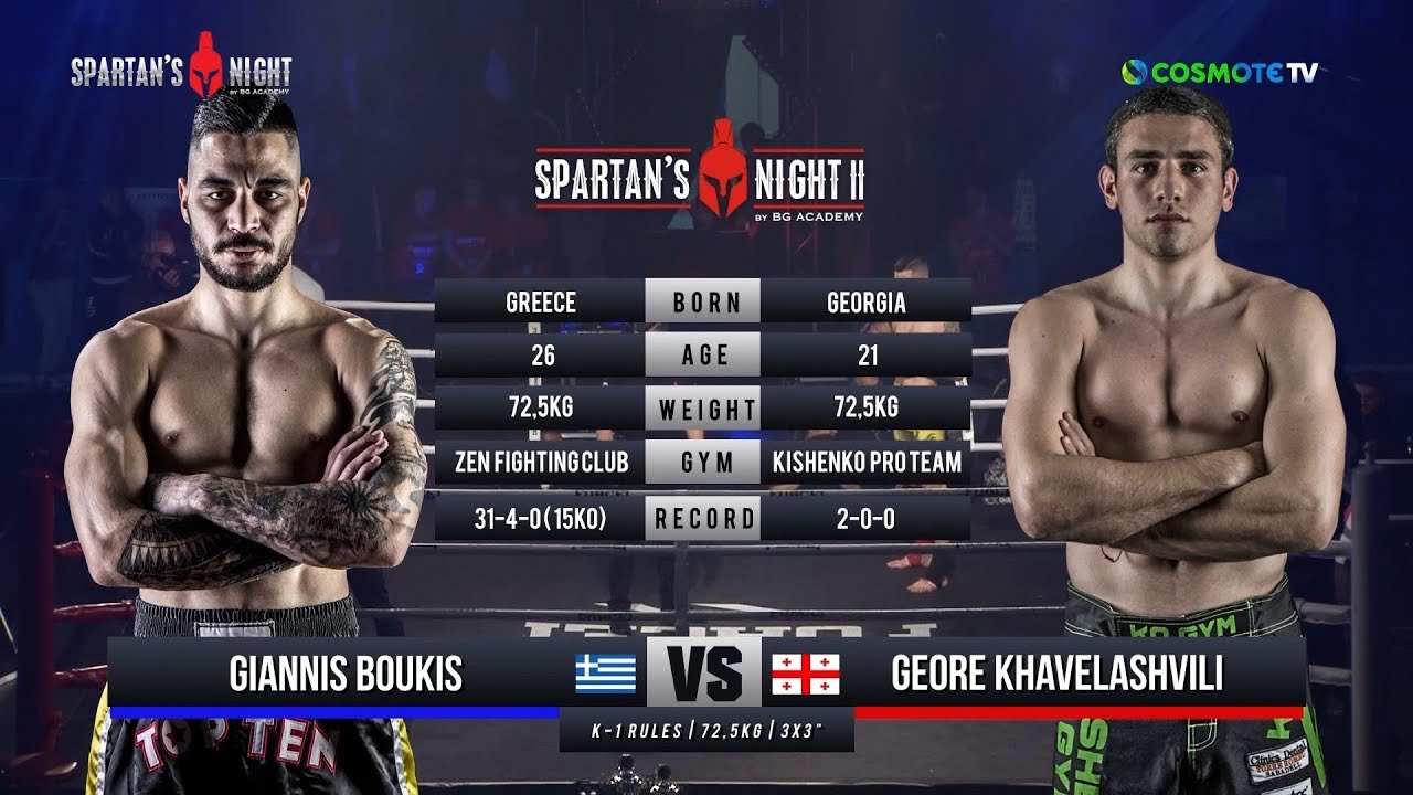 Spartan's Night II Giannis Boukis VS Geore Khavelashvili
