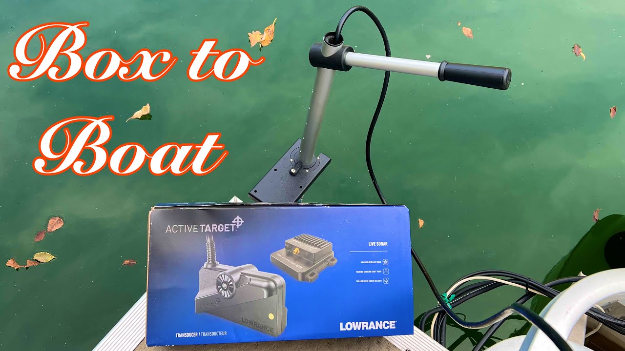 Active Target Sonar and Fishing Specialties Mount: Unboxing to start up.