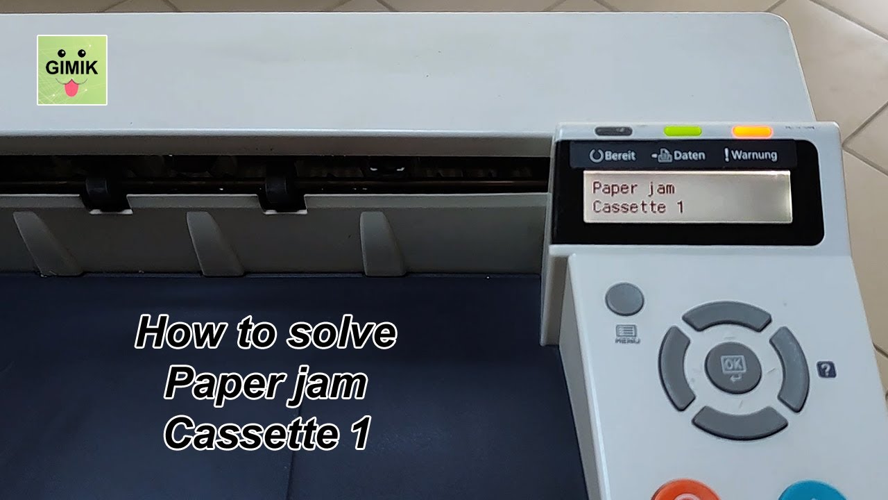 How to Solve Paper Jam Cassette 1 - Kyocera & Triumph Adler Fix