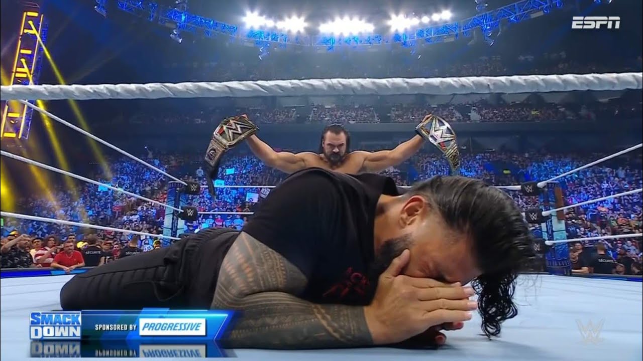 Drew McIntyre ataca brutalmente a Roman Reigns & Sami Zayn - WWE SmackDown Español: 19/08/2022