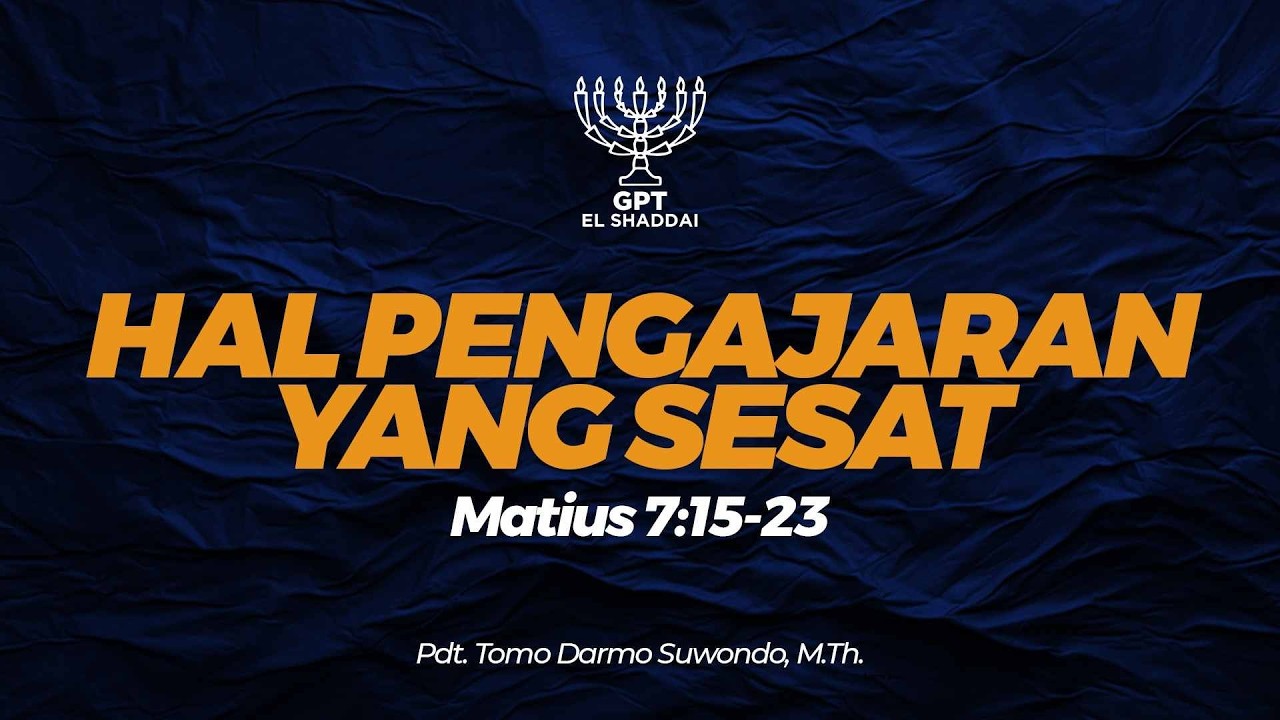 Khotbah Minggu 22 February 2026, GPT El Shaddai Bali