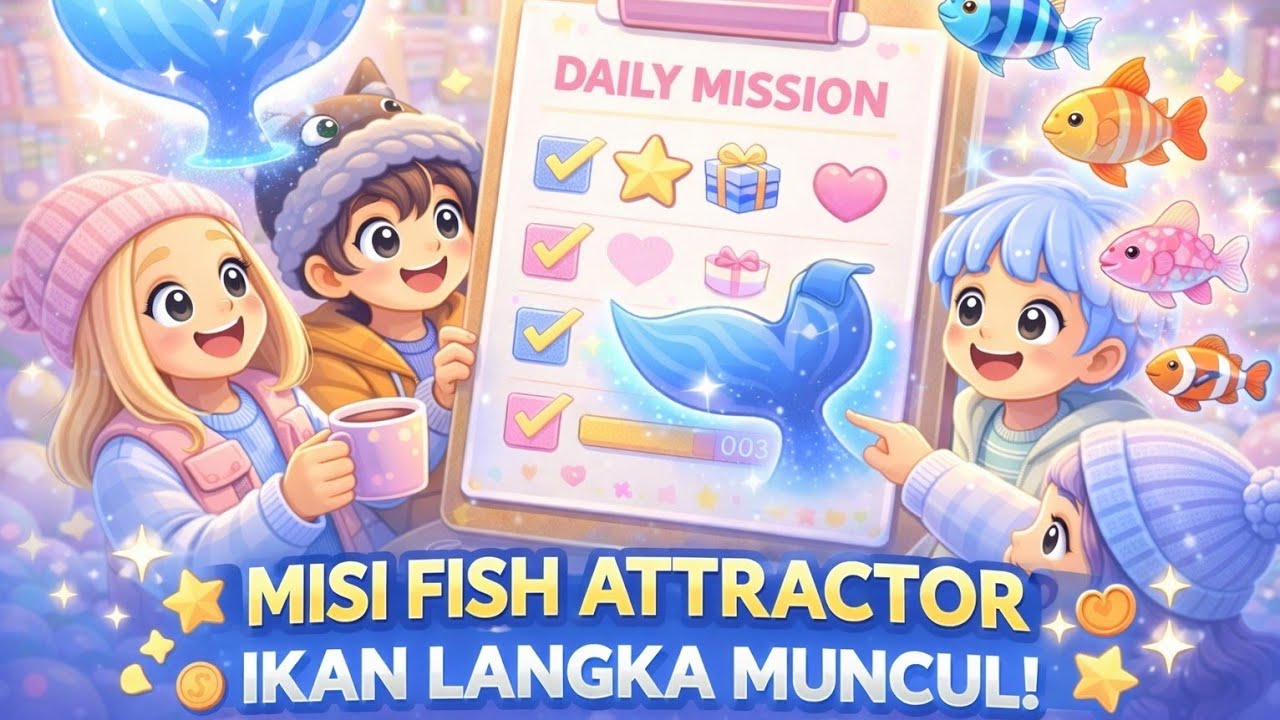 Misi Fish Attractor Dunia Pupu 🐟 | Ikan Langka Datang! Daily Mission Seru