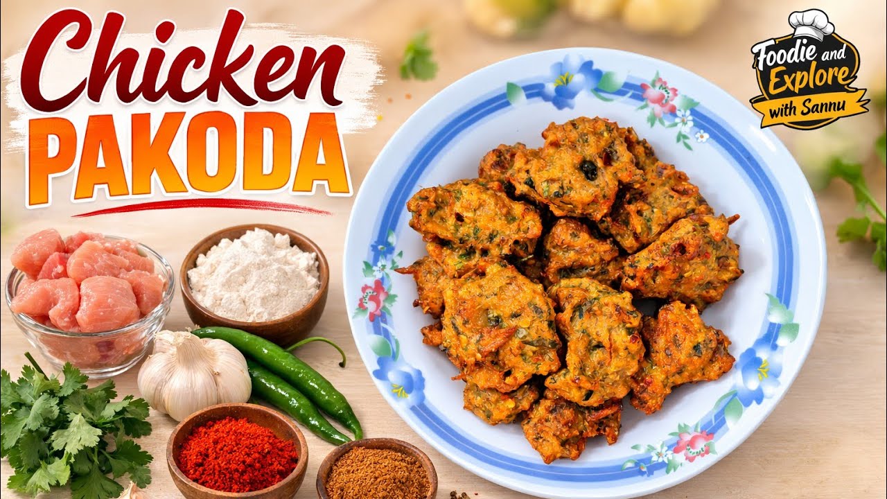 Chicken Pakoda | Street Style Chicken Pakora | Easy & Spicy Iftar Special | Crispy Chicken Pakoda