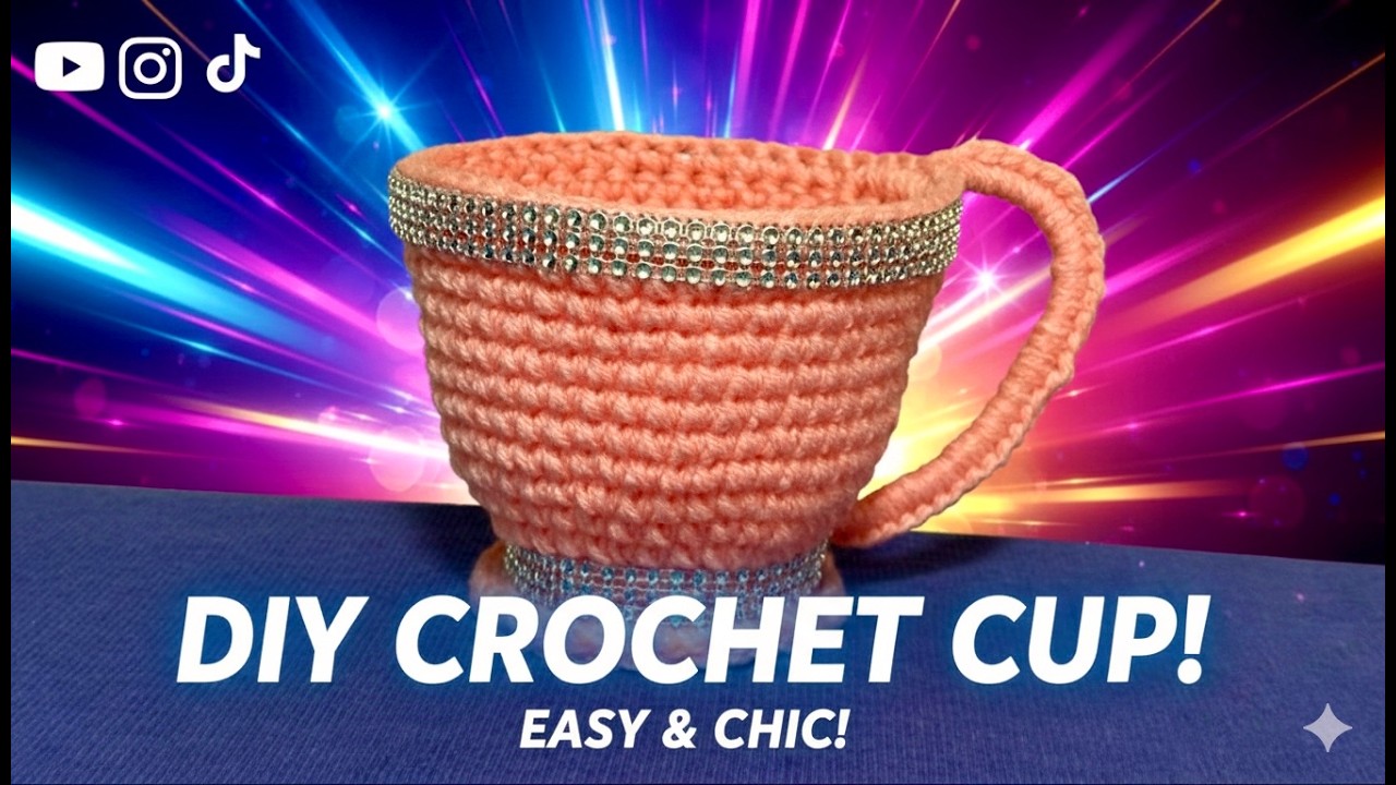 TAZA A CROCHET PASO A PASO