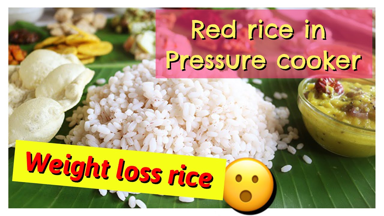 how to cook kerala matta rice in pressure cooker ||| how to cook red/brown rice the perfect way