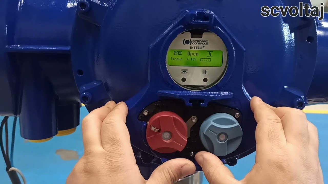 Bernard Actuator open and close limit setting #scvoltaj #actuator #valve
