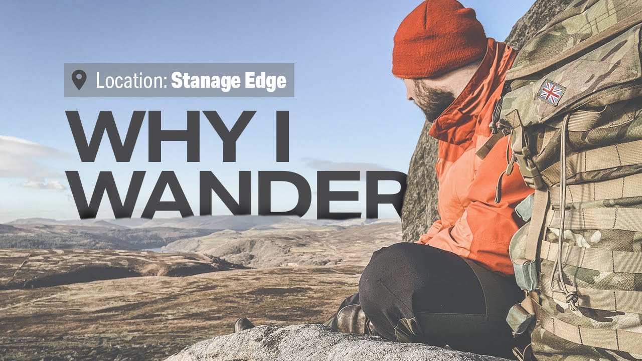Why I wander. Stanage edge. Peak District.