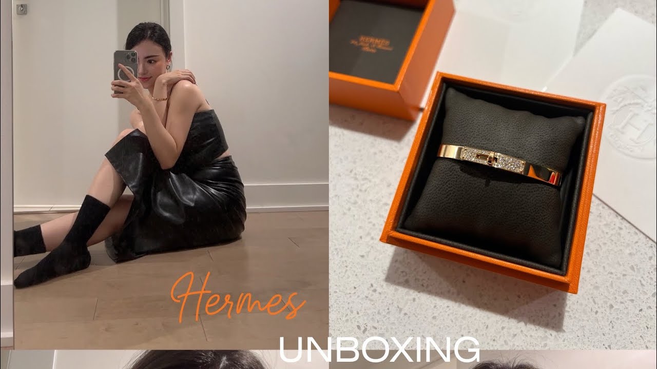 Unboxing | 🐎💎 Hermès Kelly Bracelet 愛馬仕半鑽手鐲開箱！