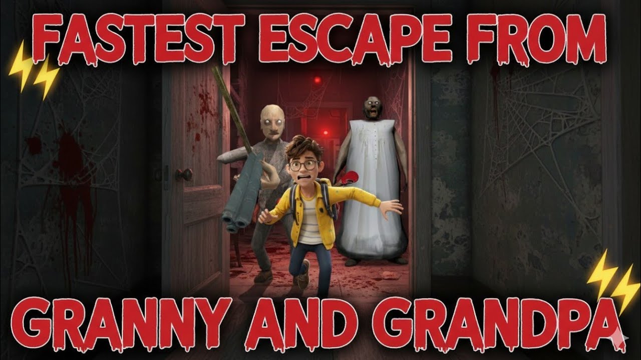 Fastest escape from granny and grandpa hua ki nhi aap dekho || granny chapter 2 gameplay 