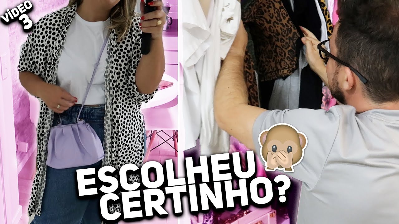 MEU MARIDO ESCOLHEU TODOS OS LOOKS QUE EU USEI NO DIA *socorro*
