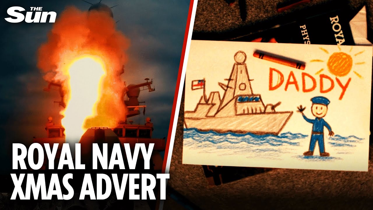 Heartbreaking Royal Navy Christmas advert uses real-life footage of Red Sea drone attack