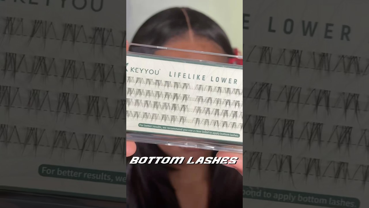 How to apply bottom lash clusters #makeuptutorialforblackwomen