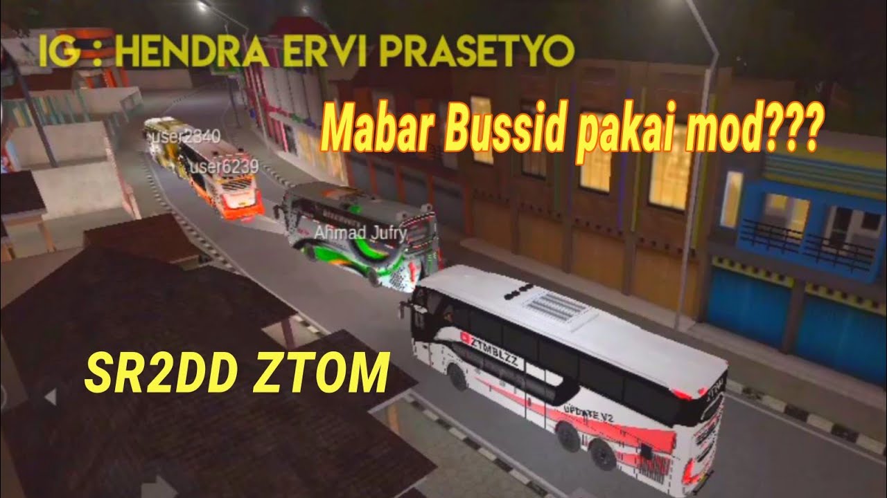 Mabar Bussid pakai mod SR2DD - (Simulasi)