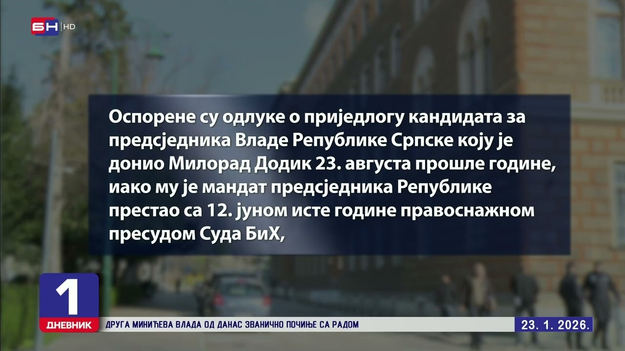 Ustavni sud BiH proglasio neustavnom Vladu RS na čelu sa Savom Minićem
