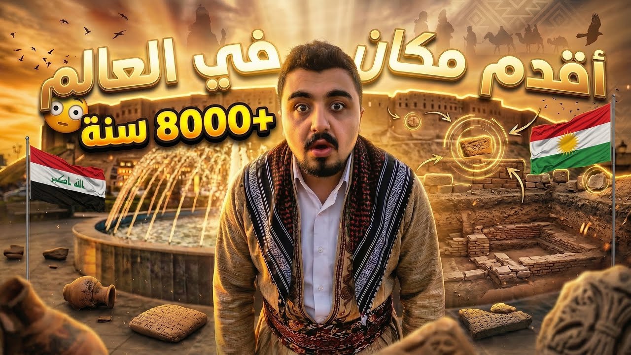 اقدم مكان في العالم 😳- قلعة اربيل في كوردستان العراق 🔥