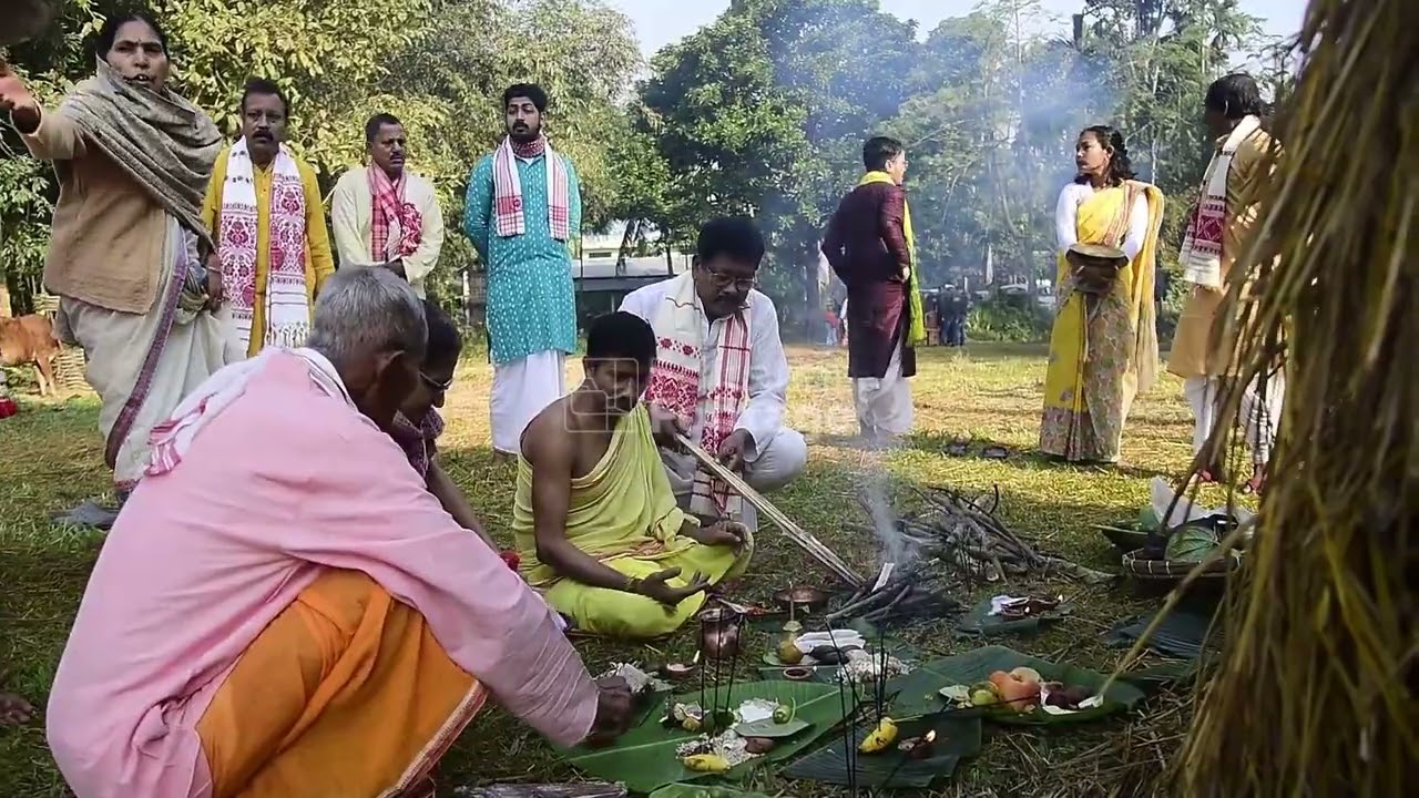 Magh Bihu Festival In Assam , India