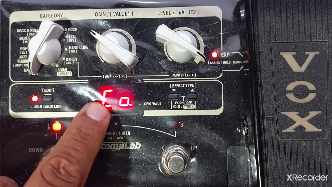 Como Programar La Guitarra Para Cumbia Costeña - Centeno, Guinda, Astros, Amantes, etc(Vox Stomplab)