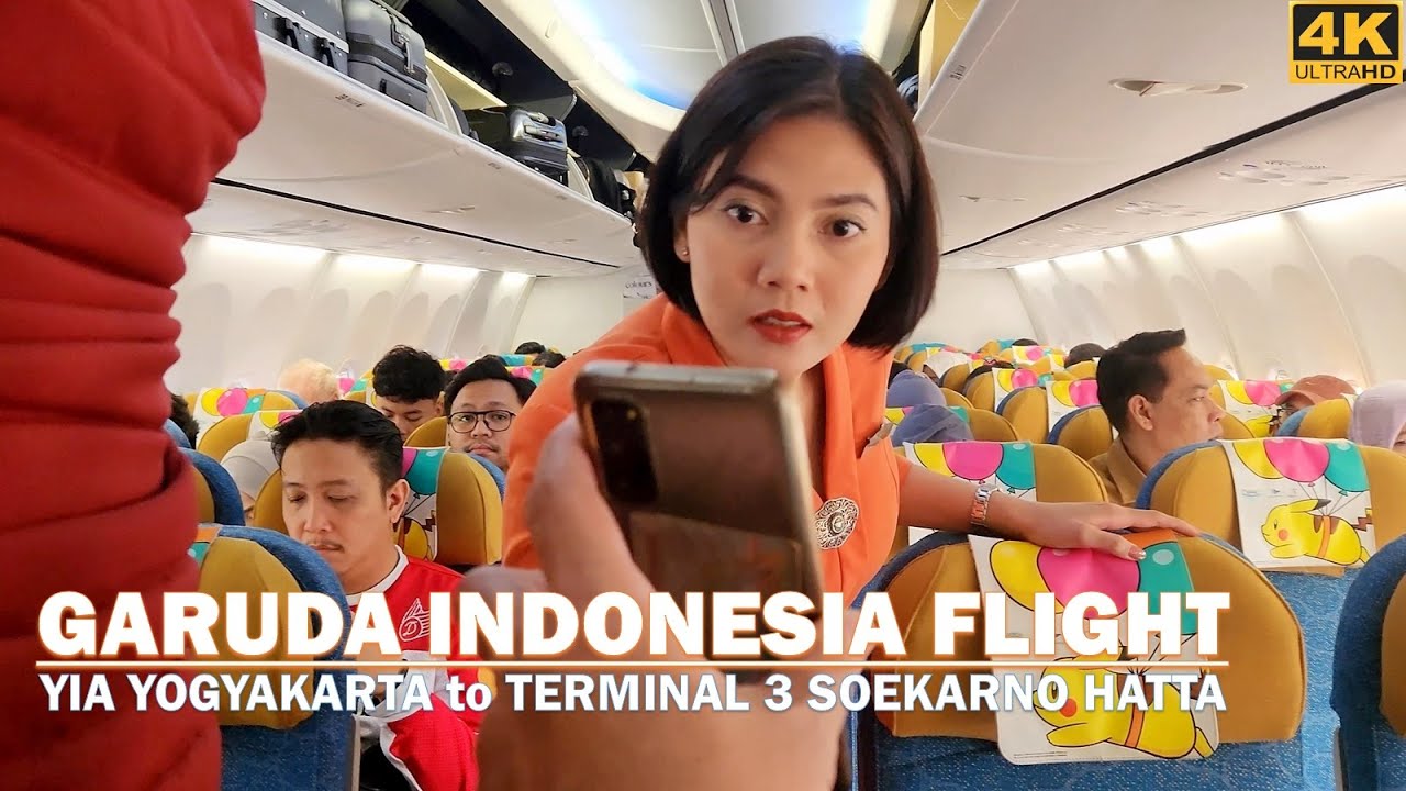 Full Flying ✈ Garuda Indonesia❗YIA Yogyakarta Int'l Airport to Terminal 3 Kedatangan SHIA Jakarta