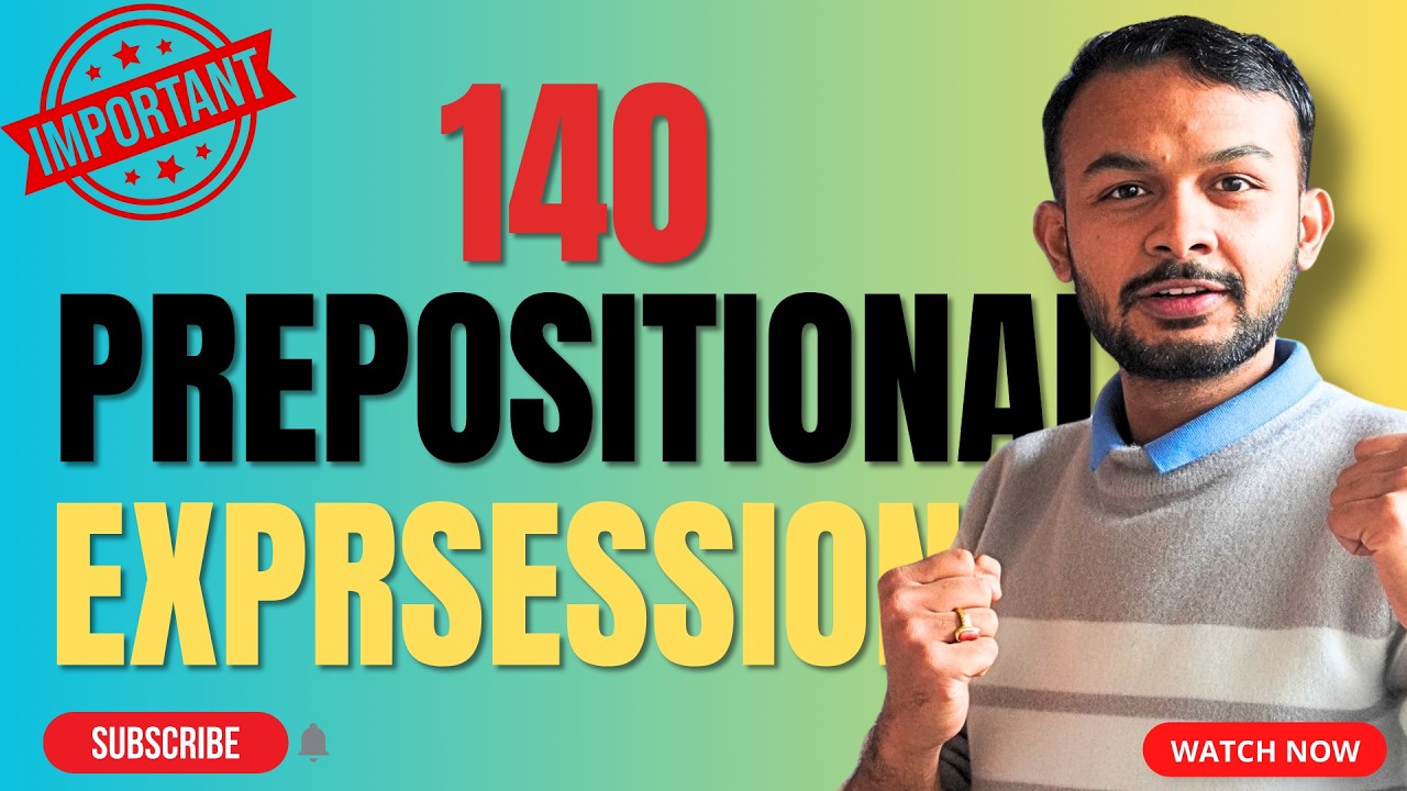 140 IMPORTANT PREPOSITIONAL EXPRESSION CLASS 12 COMPULSORY ENGLISH #elopeeth #compulsoryenglish