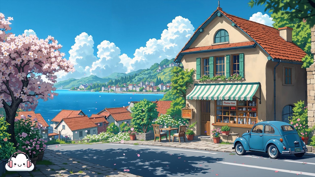 Cozy Seaview Café 🎶 Chill Lofi Hip Hop for Work, Study & Calm Mood