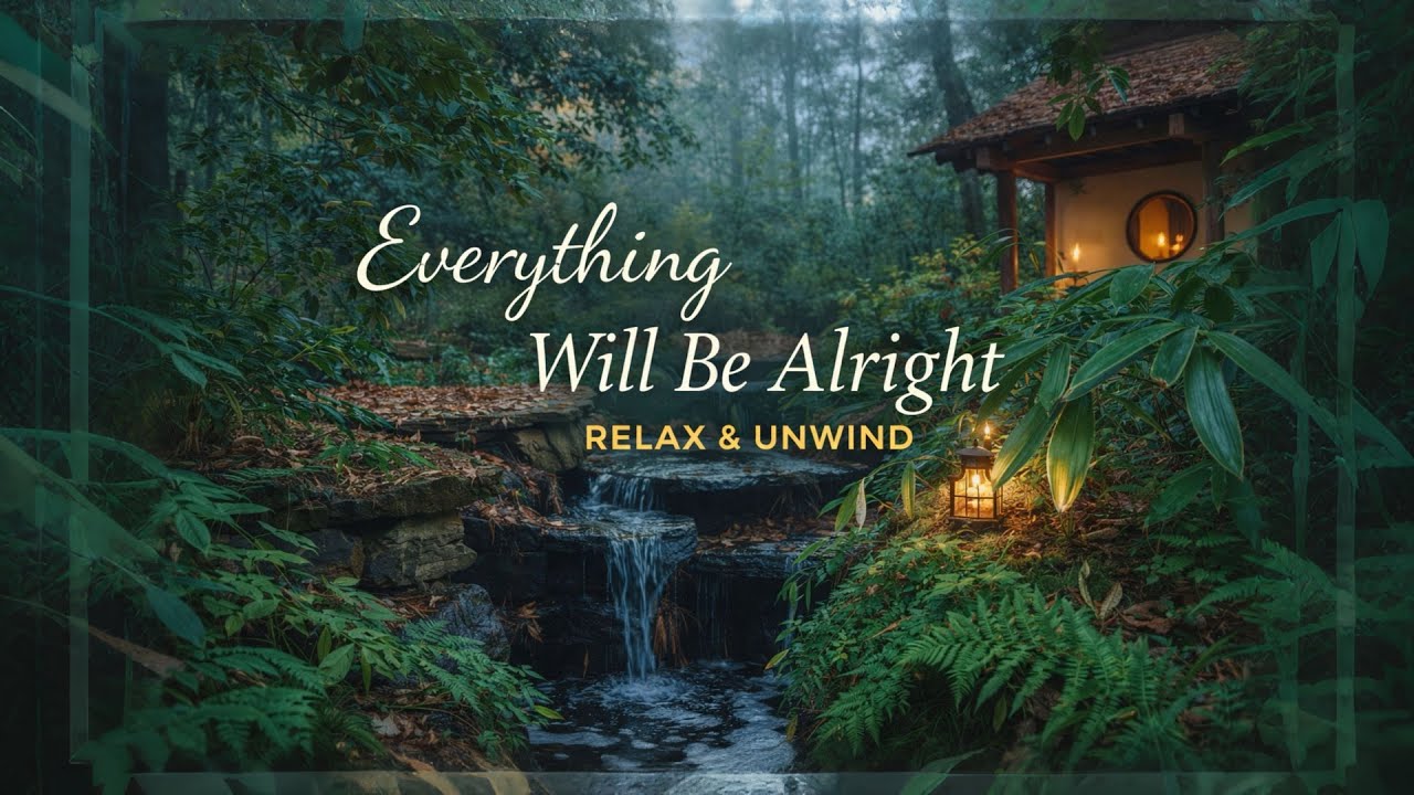 Soft Piano & Waterfall Sounds for Deep Relaxation 🌱