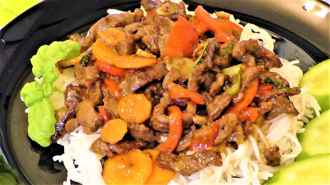 Невероятно вкусное Мясо по китайски в устричном соусе.