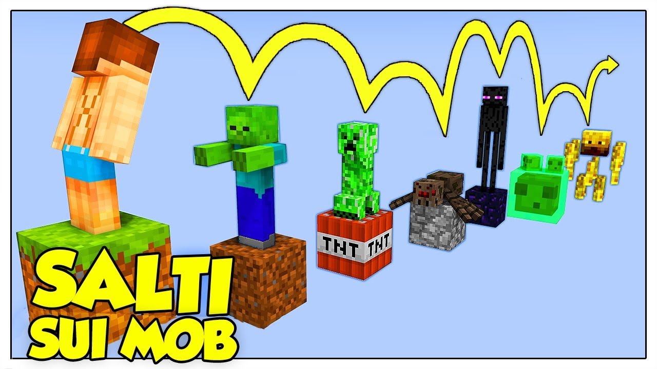 L'IMPOSSIBILE PARKOUR SOPRA I MOB DI MINECRAFT ITA!