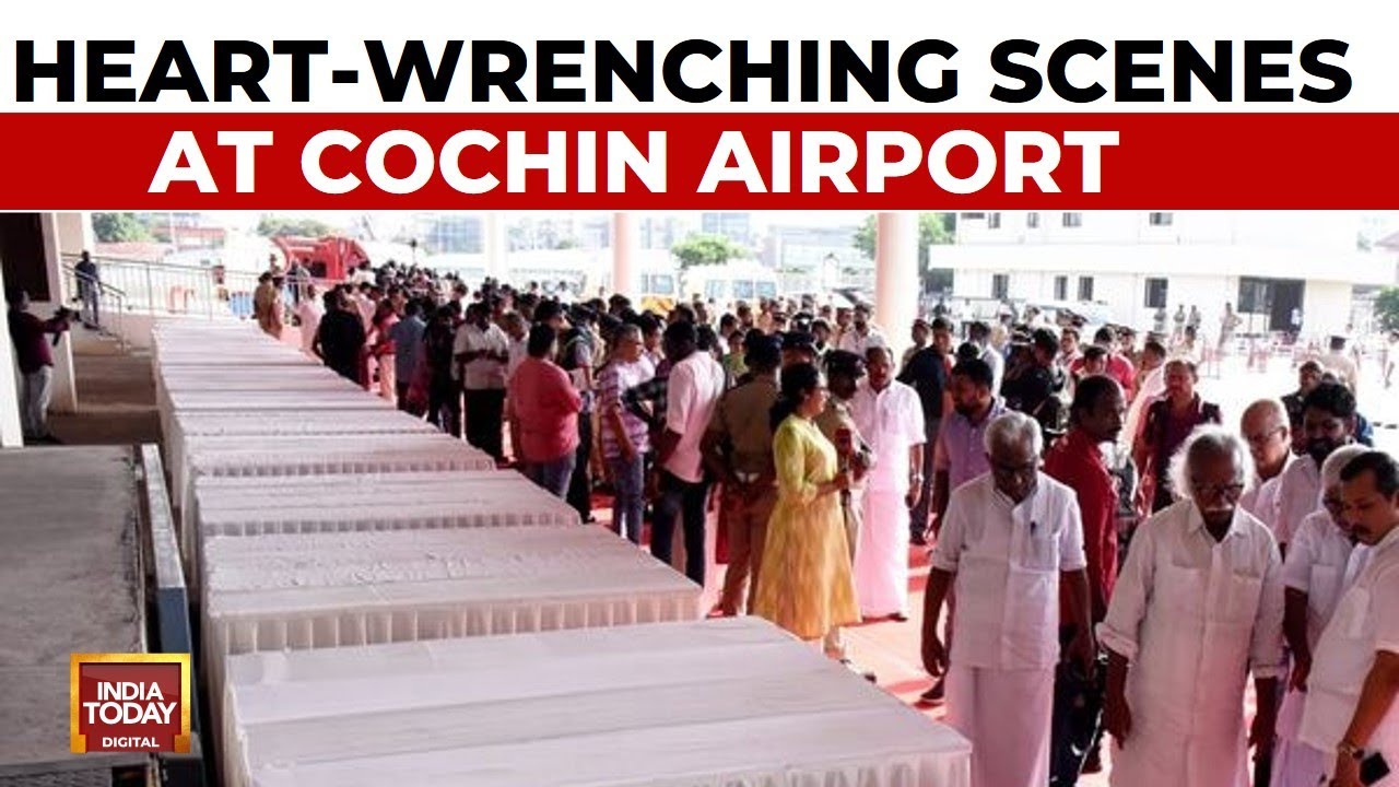 Mourning Families Receive Remains Of Kuwait Fire Victims At The Kochi Airport | India Today News