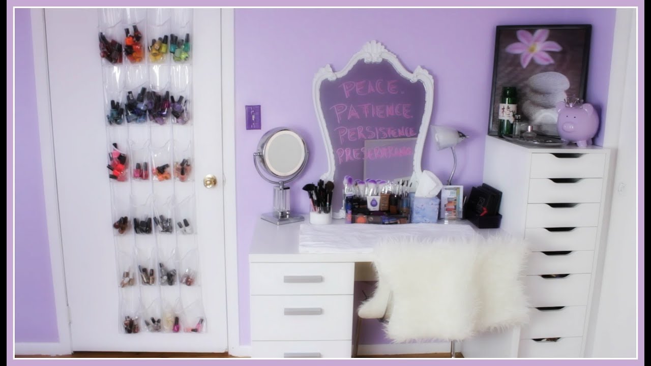 My Makeup Collection & Storage 2014!!! | JASMINE ROSE