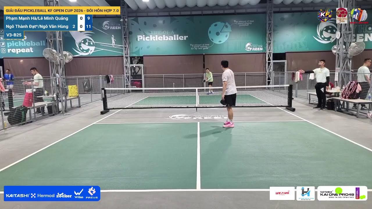 LIVE | GIẢI ĐẤU PICKLEBALL KF OPEN CUP 2026 - ĐÔI HỖN HỢP 7.0 | V3-B25