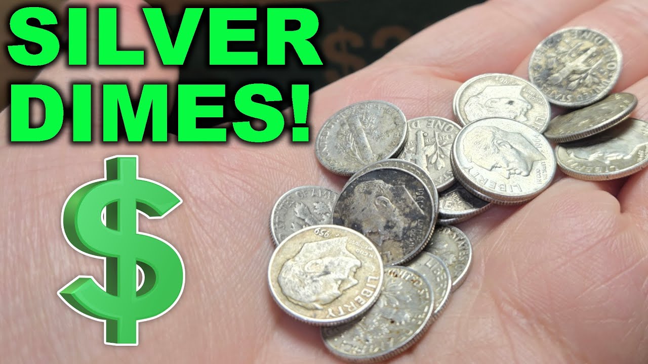 SILVER DIMES STAY HOT 🔥(COIN ROLL HUNTING DIMES) 🔥