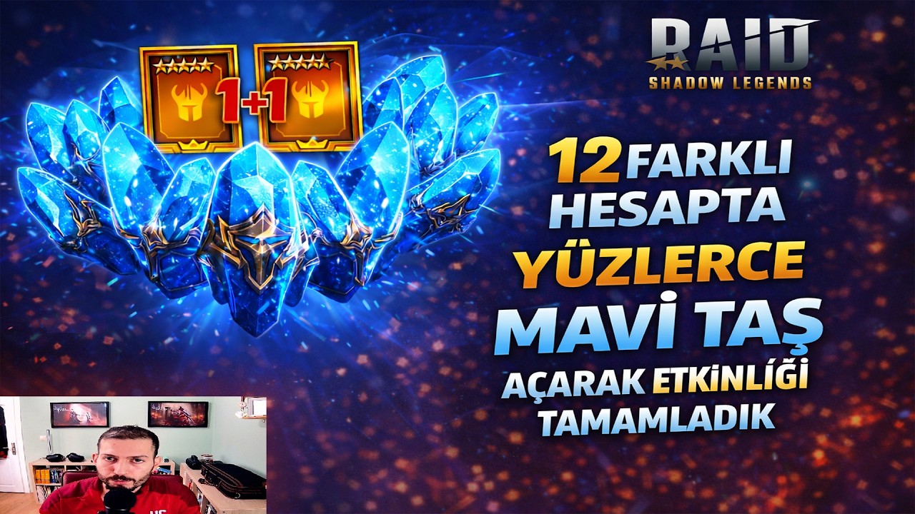 12 Hesapta Yüzlerce Mavi Taş Açtık! | Raid 1+1 Event - #raidshadowlegends #raidrpg #raidmobilegame