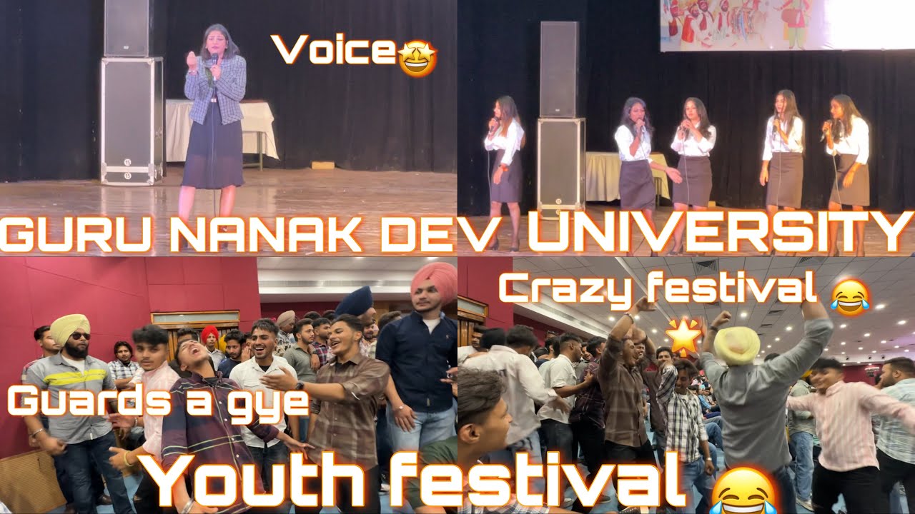 GNDU UNIVERSITY 📚 Youth festival #vlog Rajat’sworld | Student life | Sir g Rock star 😂 in GNDU ￼