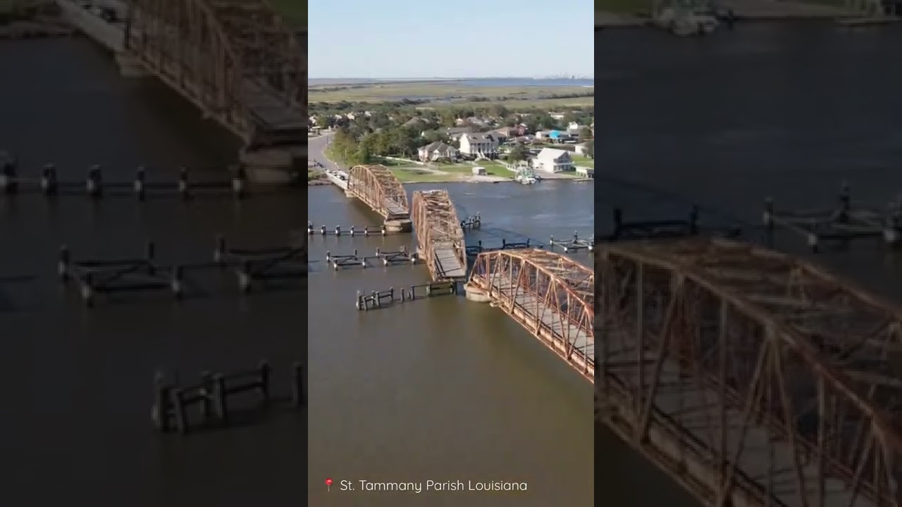 Drone Shorts | St. Tammany Parish | Rotating Bridge Drone Footage