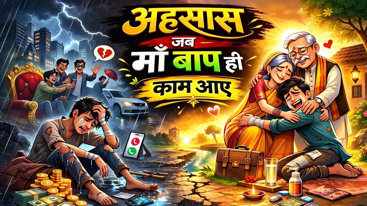 “अहसास – जब माँ बाप ही काम आए” Presented by Kahaniya hindi mai