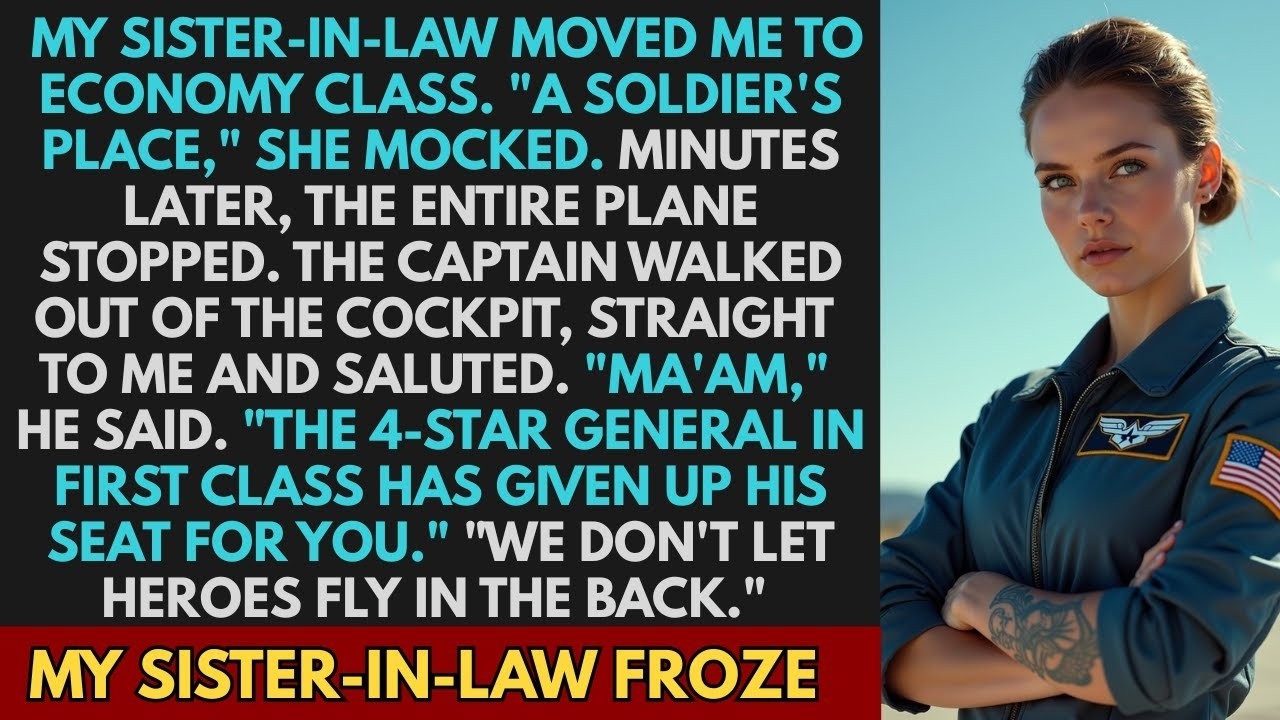 My Sister in law Moved me To Economy — Then A 4 Star General Humiliated Her In Front of Everyone