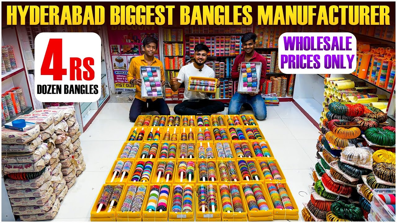 Wholesale Bangles in Begumbazar | Hyderabad Wholesale Market for Fancy Items | One Star