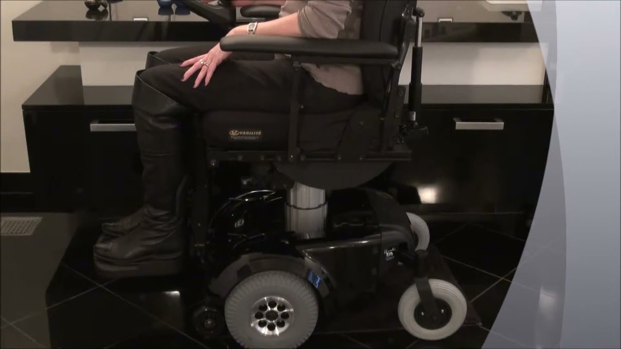TA Indoor Wave Power Wheelchair in the Bathroom
