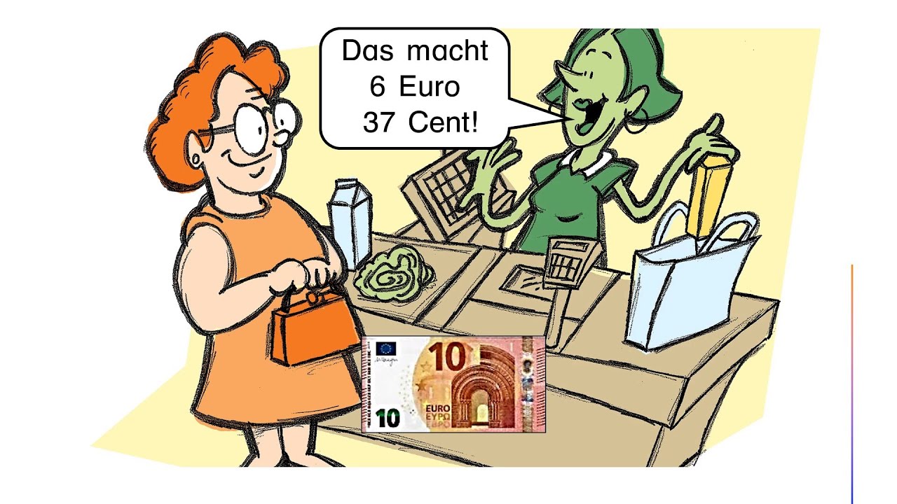 Wie viel Geld gibt es zurück? Rückgeld berechnen im Zahlenraum bis 100 (2. Klasse)