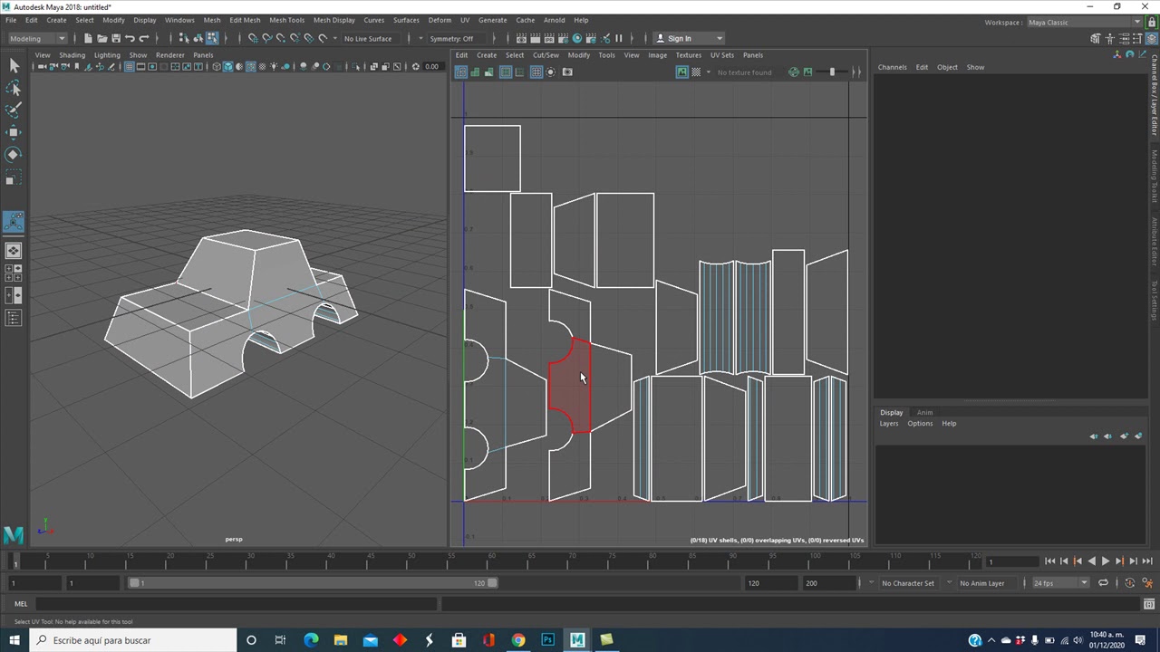 Tutorial Autodesk Maya. Lección 22: Mapeado UV